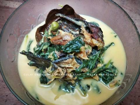 Gulai Daun Ubi & Ikan Lele Asap recipe step 6 photo