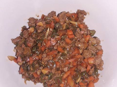 Lontong Isi Daging Sayuran recipe step 2 photo