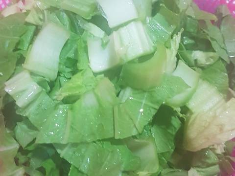 Urap sawi pahit recipe step 5 photo