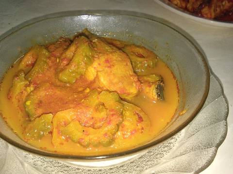 Asam pedas ikan toman pare recipe step 5 photo