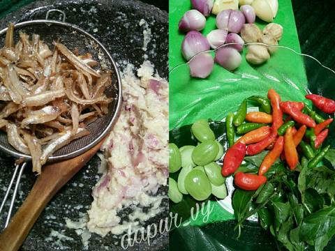 Oseng BOTOK Teri + Takokak + Leunca + Kemangi recipe step 2 photo