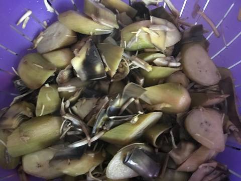 Gangan keladi iwak pupuyu recipe step 3 photo