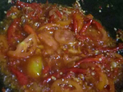 Dendeng kering balado