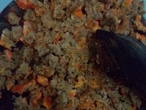 Pare isi oncom recipe step 6 photo