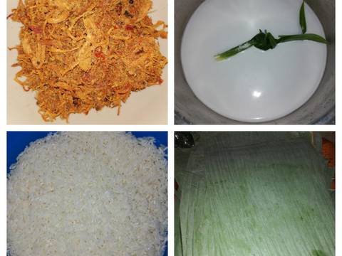 Lemper isi abon ayam. recipe step 2 photo