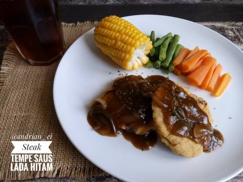 Steak Tempe Saus Lada Hitam