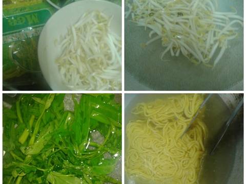 Mie kuah udang penang sambal belacan recipe step 5 photo