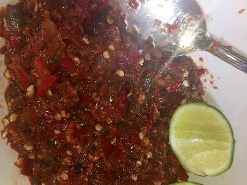 Sambel matah dan lalapan recipe step 4 photo