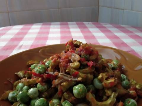 Sambal teri,pare,rimbang recipe step 5 photo