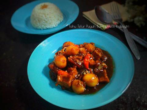 Tahu Telur Puyuh Bumbu Petis recipe step 7 photo