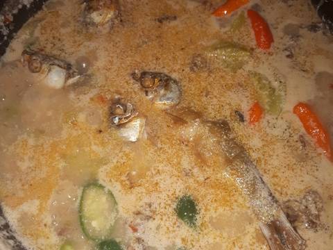 Sayur ikan asin tempe,pokak recipe step 3 photo