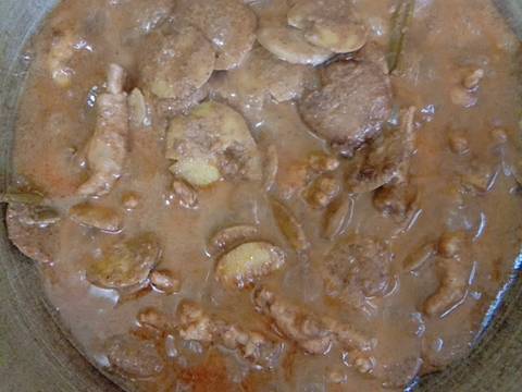 Rendang jengkol ceker ayam recipe step 4 photo