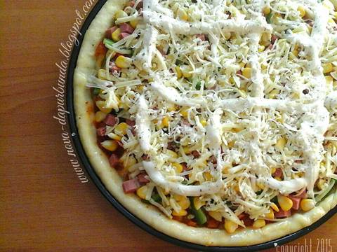 Resep "Corn Cheese Sausage Pizza" oleh Nova Rilandari 