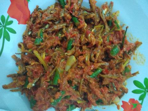 Teri Medan sambal bawang batak langkah memasak 4 foto