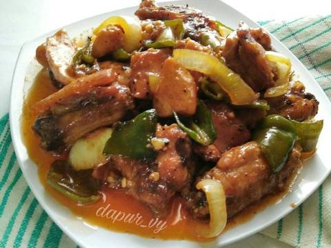 Resep AYAM SAUS Black Pepper / ayam lada hitam oleh 