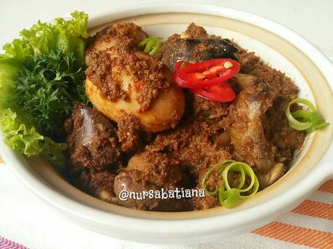 Rendang Ati Ampela dan Telur recipe step 6 photo
