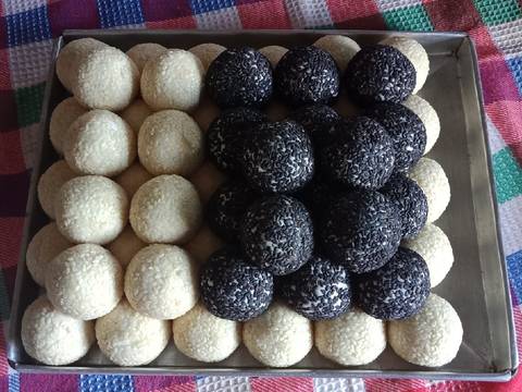 Onde2 isi kacang hijau kupas recipe step 4 photo