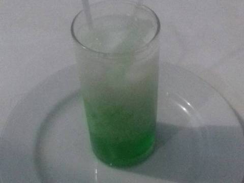 Es kopyor sirup pandan recipe step 6 photo