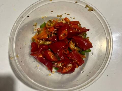 Oseng Mercon Kikil Tempe recipe step 1 photo