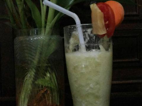 Resep jus nanas with sayur pare (paria) oleh Putri Rika 