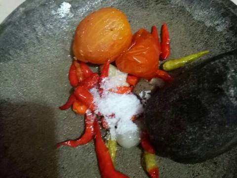 Terong goreng sambal lalapan recipe step 1 photo