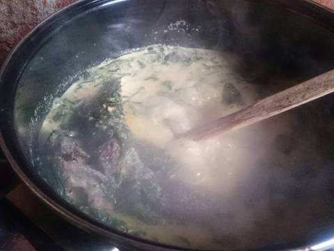 Rendang lele daun singkong recipe step 7 photo