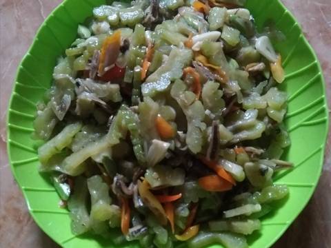 Tumis pare nyolot recipe step 5 photo