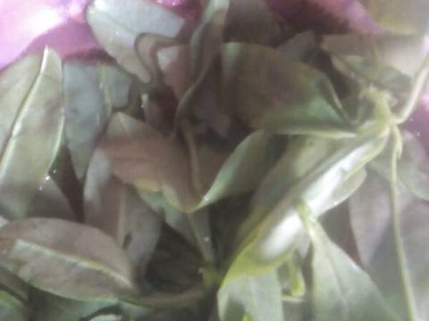 Peyek daun gingseng(no telur no santan) recipe step 3 photo