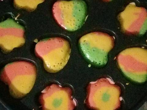 Kue Cubit Pelangi recipe step 7 photo