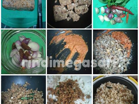 91. Nasi Tutug Oncom + Ayam Ungkep Kuning + Asin Balado recipe step 1 photo