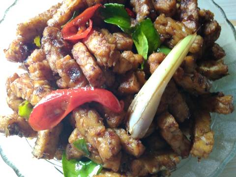 Tempe orak Arik sereh daun jeruk recipe step 4 photo