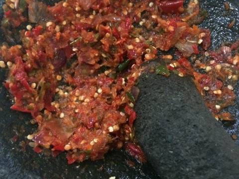 Sambal Oncom Leunca recipe step 1 photo