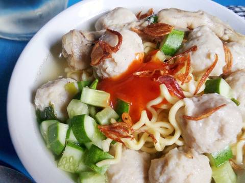 Resep Mie Bakso Ayam  Soteng Khas Tasikmalaya oleh Diyah 