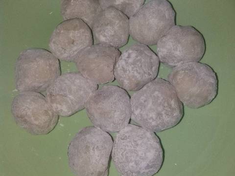 Mochi isi pasta kacang merah recipe step 12 photo