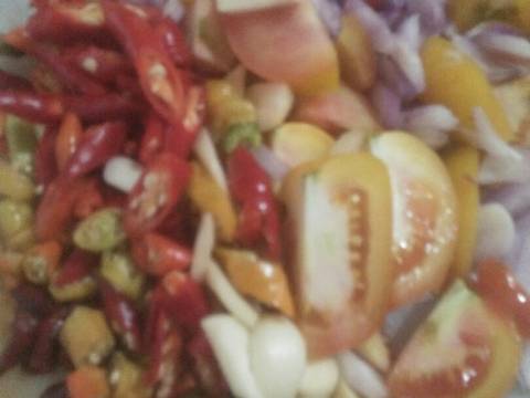 Tumis ikan peda pedes recipe step 2 photo