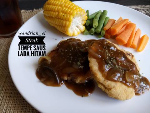 Steak Tempe Saus Lada Hitam