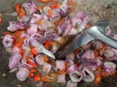 Oseng Cumi betai terancam recipe step 4 photo
