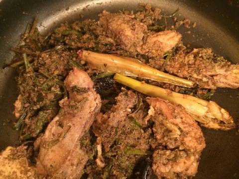 Rendang Ayam Daun Pakis recipe step 8 photo