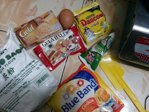 Kue semprit keju susu teflon dan no mixer,takaran sendok