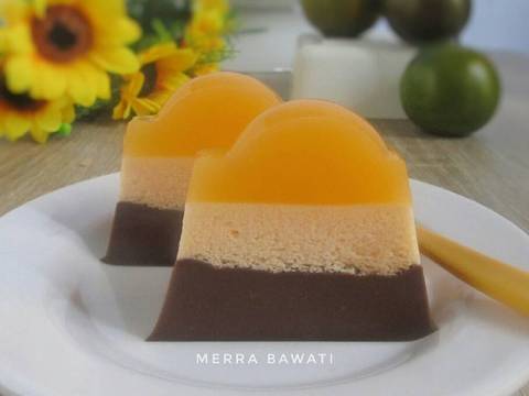  Resep  Puding  Busa  Jeruk Lapis  Coklat oleh Merra Bawati 