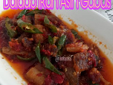Balado Ikan Asin Gabus