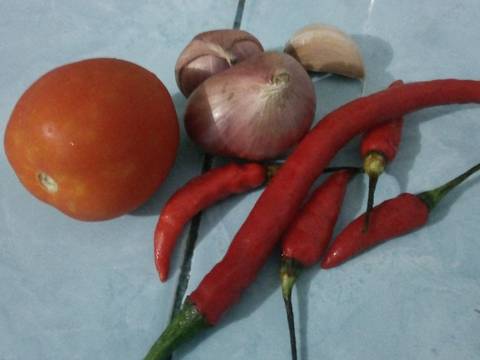 Tumis Ati Empela+Bunga Pepaya recipe step 1 photo