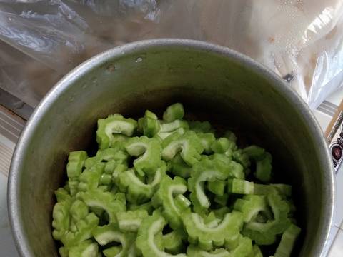 Sambal teri,pare,rimbang recipe step 2 photo