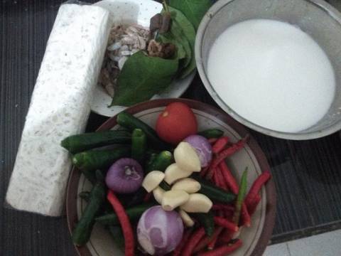 Sambal bajag tempe cabe hijau recipe step 1 photo