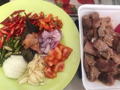 Oseng Paru dan Tahu Mercon recipe step 2 photo