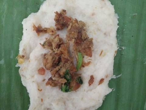 Lalampa Keto (lemper manado) #ketopad_cp_olahanshirataki recipe step 7 photo