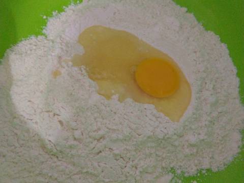 Roti Sobek Skygoat Pandan non Mixer recipe step 2 photo