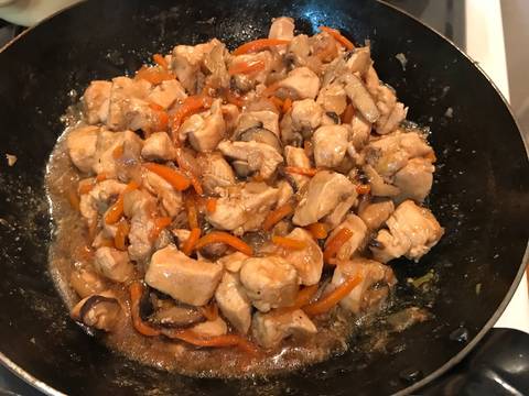 Ayam jamur shitake masak kecap