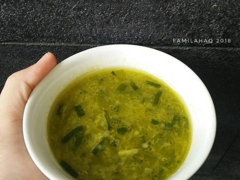 Sambal Gorengan / Sambal Serabi / Sambal Ijo Daun Bawang recipe step 5 photo