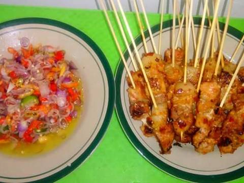 Sate babi asam manis sambal matah bali recipe step 4 photo